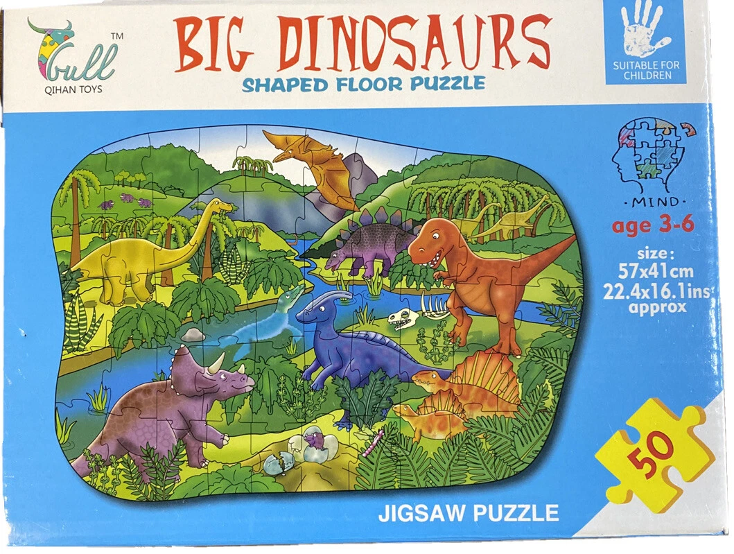 Big Dinosaur Shaped Jigsaw Puzzle 50