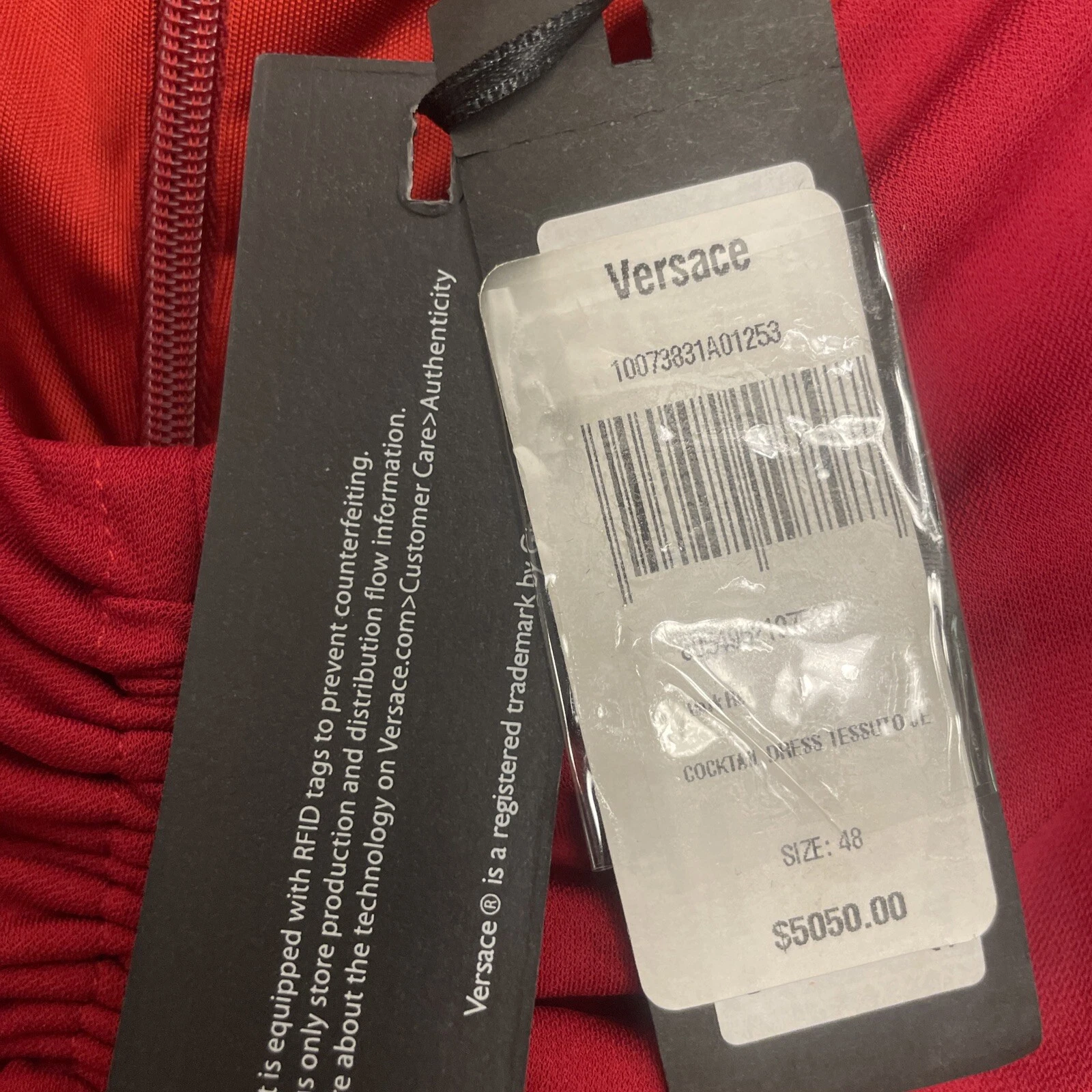 Abito da cocktail lavorato a maglia Versace nuovo taglia 48