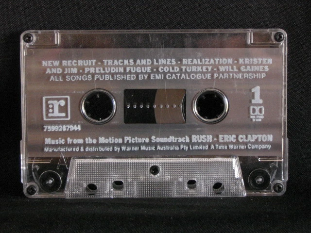 Rush. Film Soundtrack. Cassette Tape. 1992. Made In Australia. Eric Clapton - Image 2 of 3