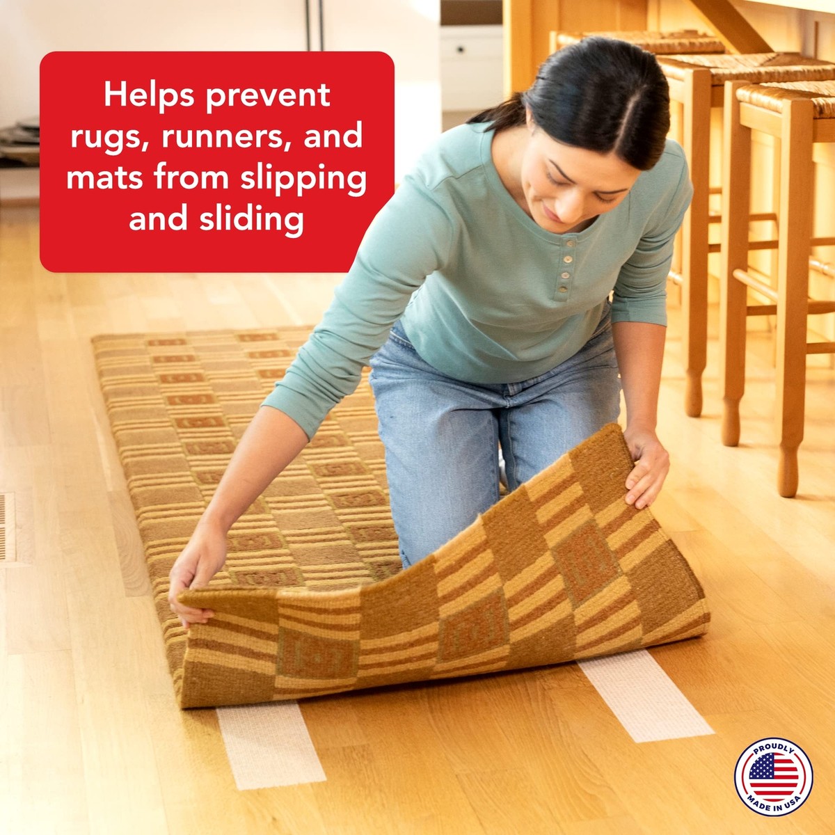 Argos Anti Rug Grippers, Double Sided Non Slip Rug Pads, Reusable And ...