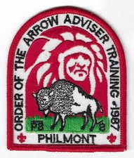 BSA OA PHILMONT SCOUT RANCH 1987 OA ADVISER TRAINING MINT PATCH