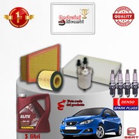 Wartungsset Filter ÖLkerzen Seat Ibiza V 1.2 44KW 60PS Ab 2014