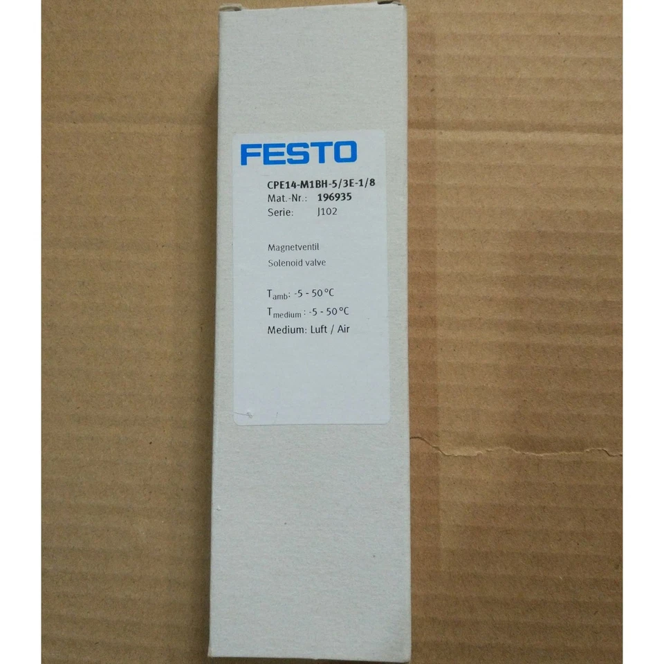 One Festo CPE14-M1BH-5/3E-1/8 196935 Solenoid Valve New Expedited