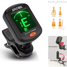 Guitar Tuner LCD Clip On Chromatic Acoustic Bass Ukulele Banjo Violin Rotatable