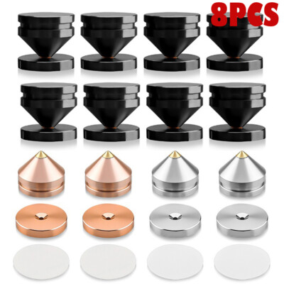8x HIFI Audio Speaker Isolation Feet Floor Nails M23*20 Turntable Stand Foot Pad