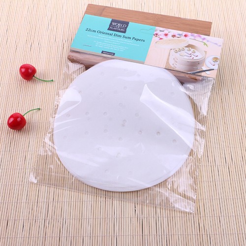9 inch 100PCS Air Fryer Liner Parchment Steamer Perforated Parchment Round Paper - Picture 10 of 12