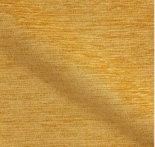 Kensington Chenille in OCHRE Soft Furnishing Fabric Remnant 138cm x 113cm