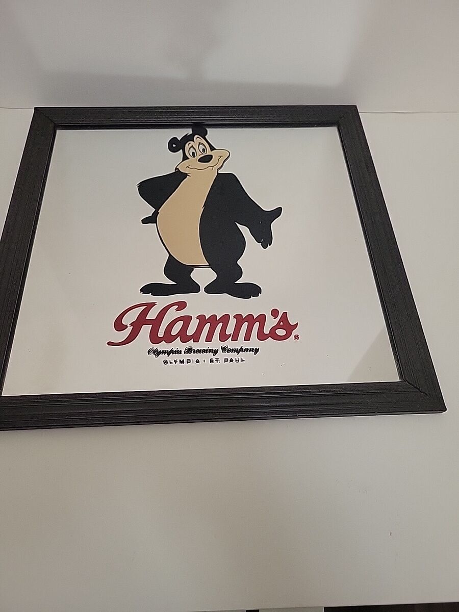 Hamms Beer Bear Mirror Sign 13.5 Hamms Beer Bear Mirror Sign 13.5