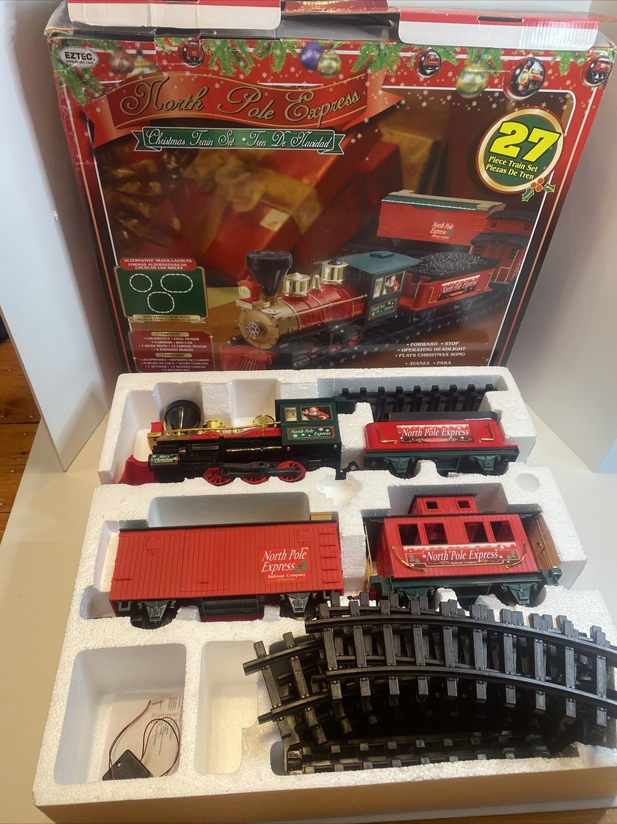 EzTec North Pole Express Christmas Train, 27 pieces, moves and