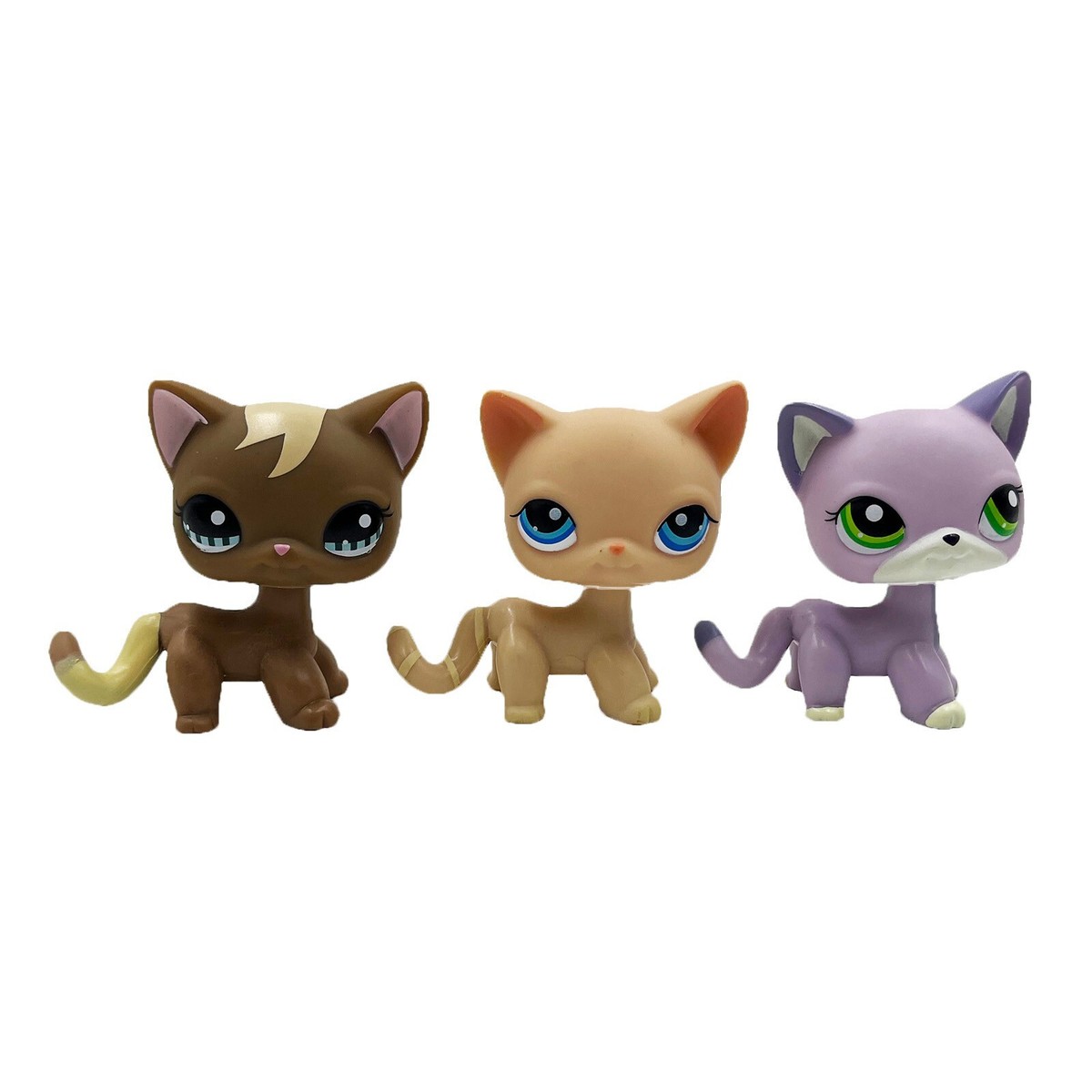 LPS little pet shop バーチャルペット　とかげ 5pcs Littlest pet shop Toys bobble head short hair cats and