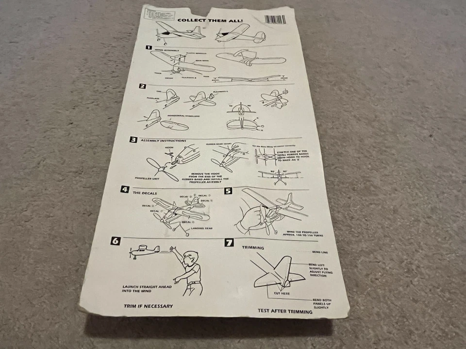 Firefox Rubber Band Powered Airplane Kit Air Dolphin Plane Model VTG 1993 NEW - Image 2 of 4