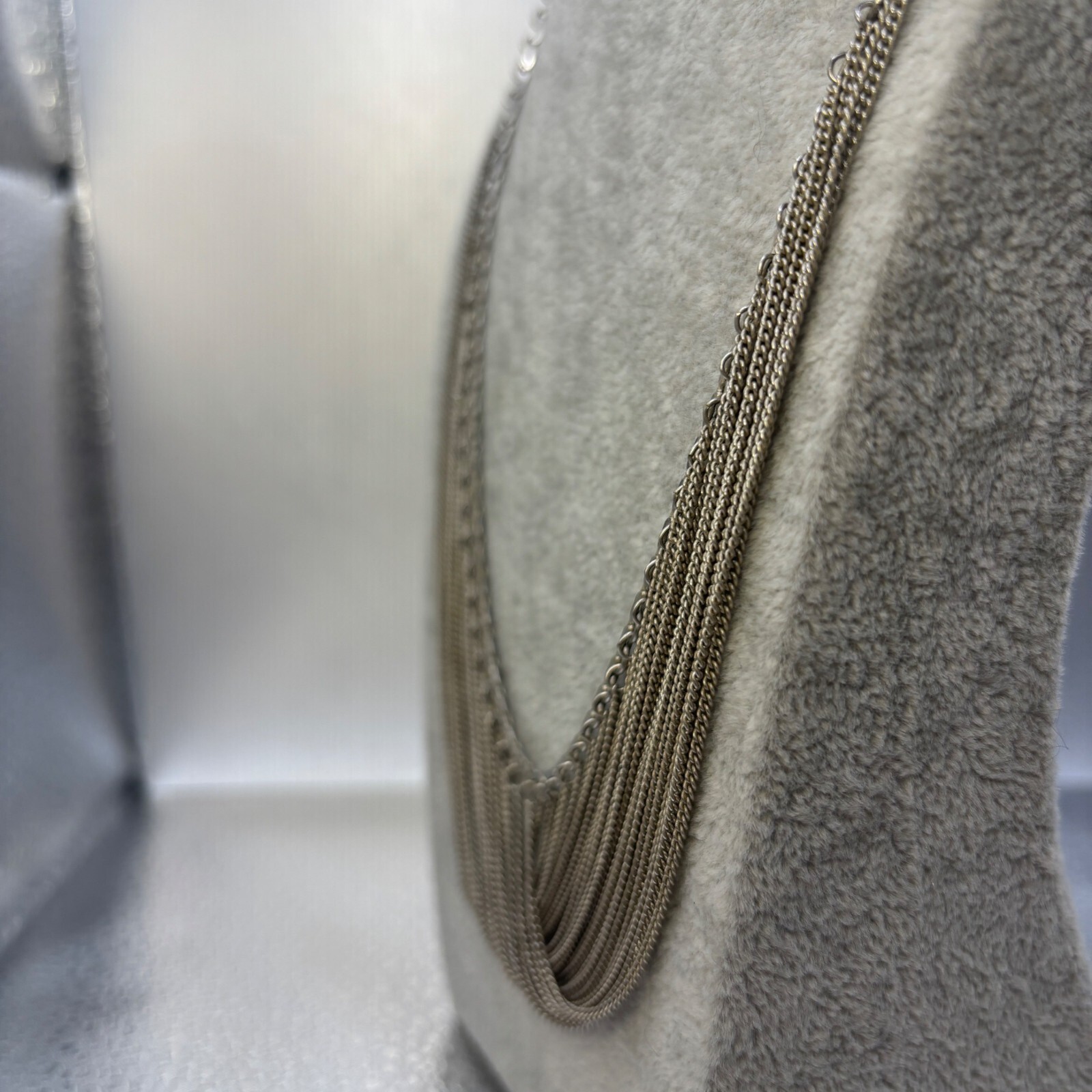 Intimate Silver-Tone Multi-Strand Draped Chain Ne… - image 5