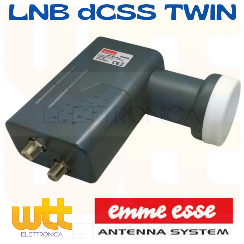 LNB dCSS Sky Q 2 Uscite: Convertitore SCR + 1 Universale Legacy