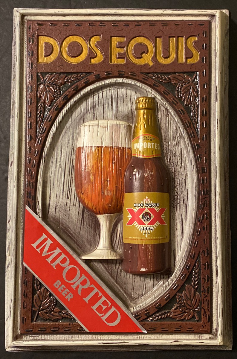 Vintage￼ Dos Equis Beer Sign 19