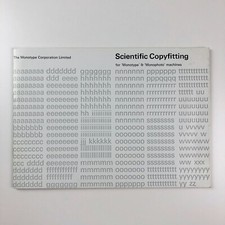 Scientific Copyfitting for 'Monotype' & 'Monophoto Machines' Monotype Corp