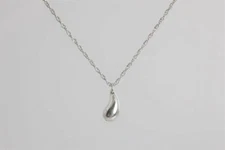 16” Tiffany & Co. Elsa Peretti 925 Silver Teardrop Pendant Necklace (2.4g)