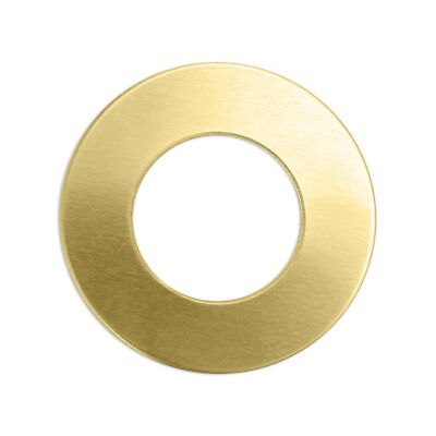 ImpressArt Jewelry Washer, 1'', Brass, Premium Metal Stamping Blanks, 24 pc