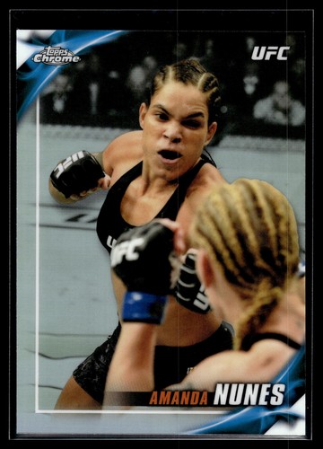 Amanda Nunes #UFCK-AN 2019 Topps UFC Chrome Knockout card
