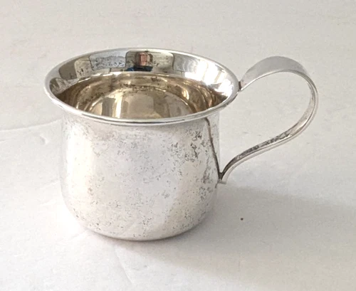 Vintage Reed & Barton Sterling Silver Baby Cup X290 Never Used Original Label