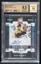 2009 Donruss Elite Extra Edition Rookie Mike Minor BGS 9.5 GEM MINT Auto 0nr3