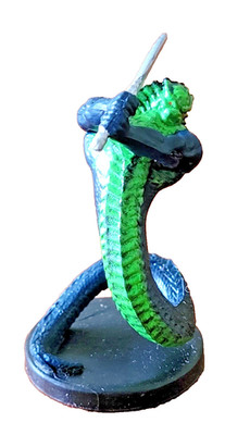 Yuan-Ti Fangblade - Dangerous Delves # 40 U - D&D Miniatures - With stat card