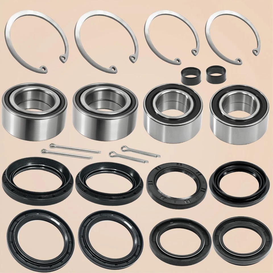 Front & Rear Wheel Bearing Seal Kit for Honda Rincon 650 680 TRX650 TRX680 03-23 - Image 2 of 4