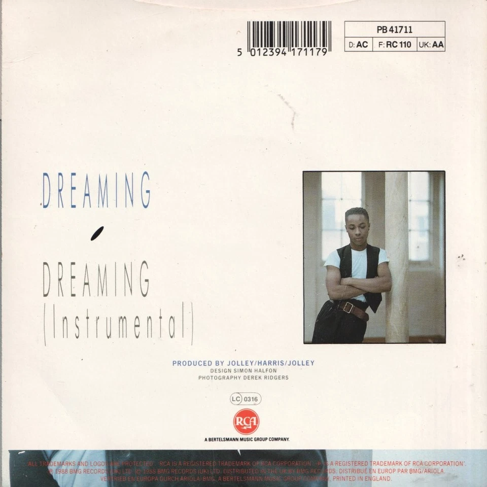 Glen Goldsmith Dreaming 7" vinyl UK Rca 1988 in pic sleeve PB41711 - Image 2 of 3