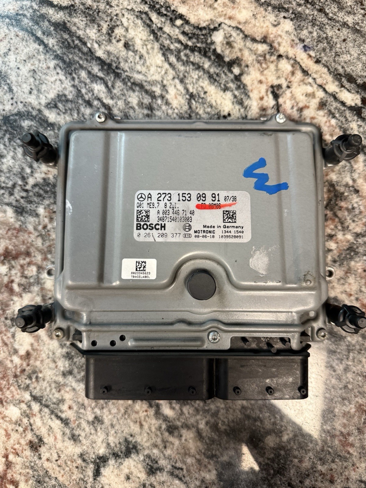 2009 Mercedes GL450 ECM ECU Control Module P/N - A 273 153 09 91