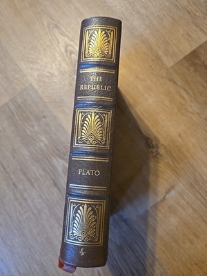 THE REPUBLIC by PLATO - 1980 EASTON PRESS Hardcover Collectors Edition Leather