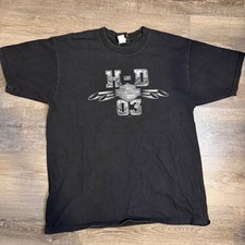 Harley Davidson T Shirt Mens XL Black Orlando Historic Factory 2002 Graphic Tee