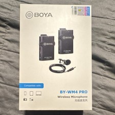 BOYA BY-WM4 PRO Wireless Lavalier Microphone System Omnidirectional Compact