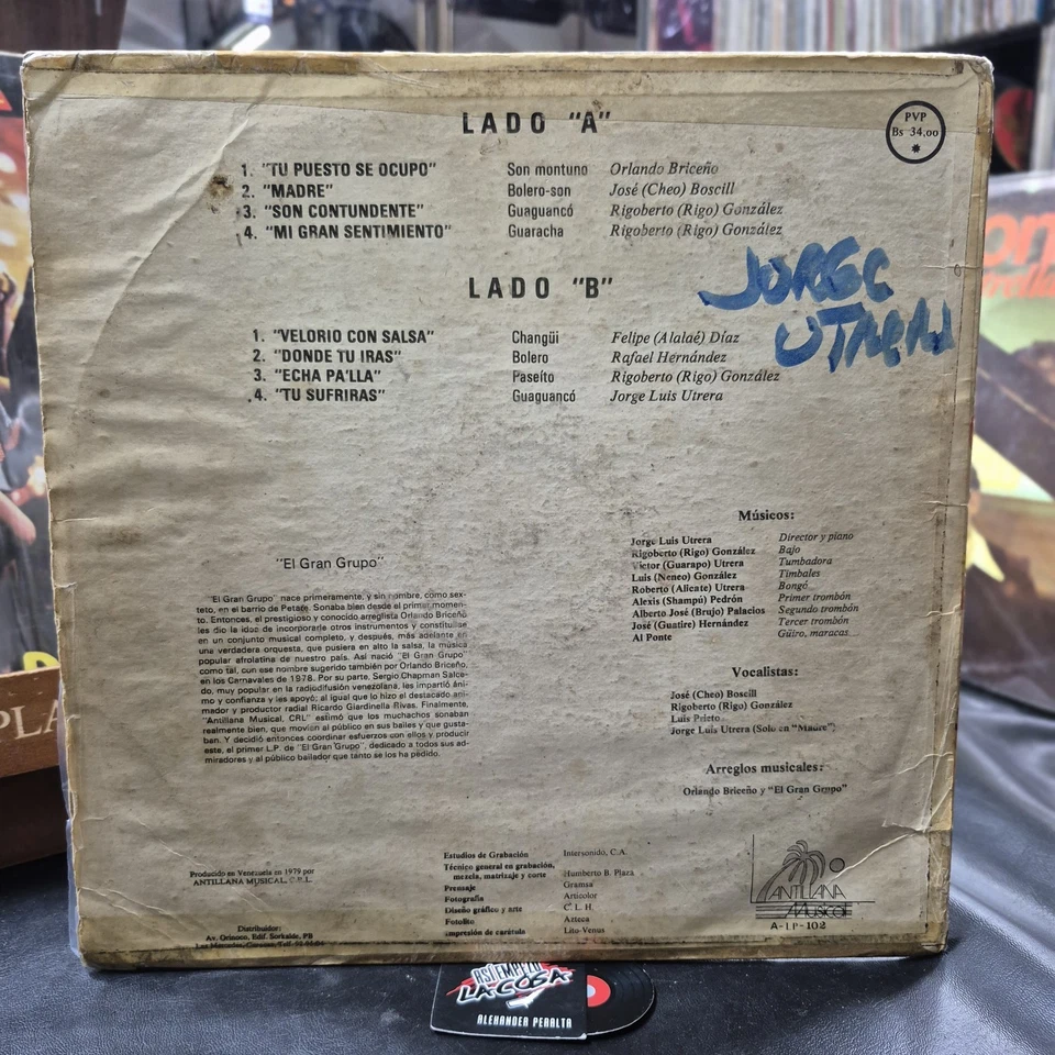 🚨MUY BUENO Y ESCASO🚨 El Gran Grupo – El Gran Grupo - Latin, Guaguancó, 1978 Foto 2 de 4