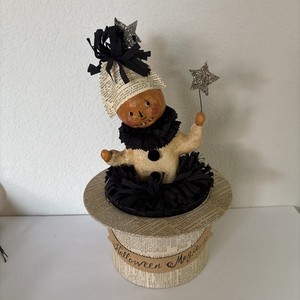 Nicole Sayre Magic Top Hat With Pumpkin Man