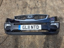 KIA SPORTAGE MK3 2010-2015 BLACK COMPLETE FRONT BUMPER WITH FOGS & GRILL