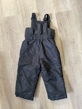 Swiss Tech Unisex Kids Black Insulated Overall Snow Ski Pants Size 2T / NP2