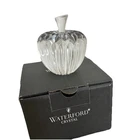 Vintage Waterford Ireland Cut Lead Crystal Retired Apple Paper Weight