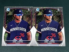 2023 Bowman Chrome MOJO REFRACTOR Ariel Castro Lot of 2