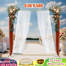 Square Metal Balloon DIY Stand Wedding Backdrop Stand Pink Cloth Cover for Decor