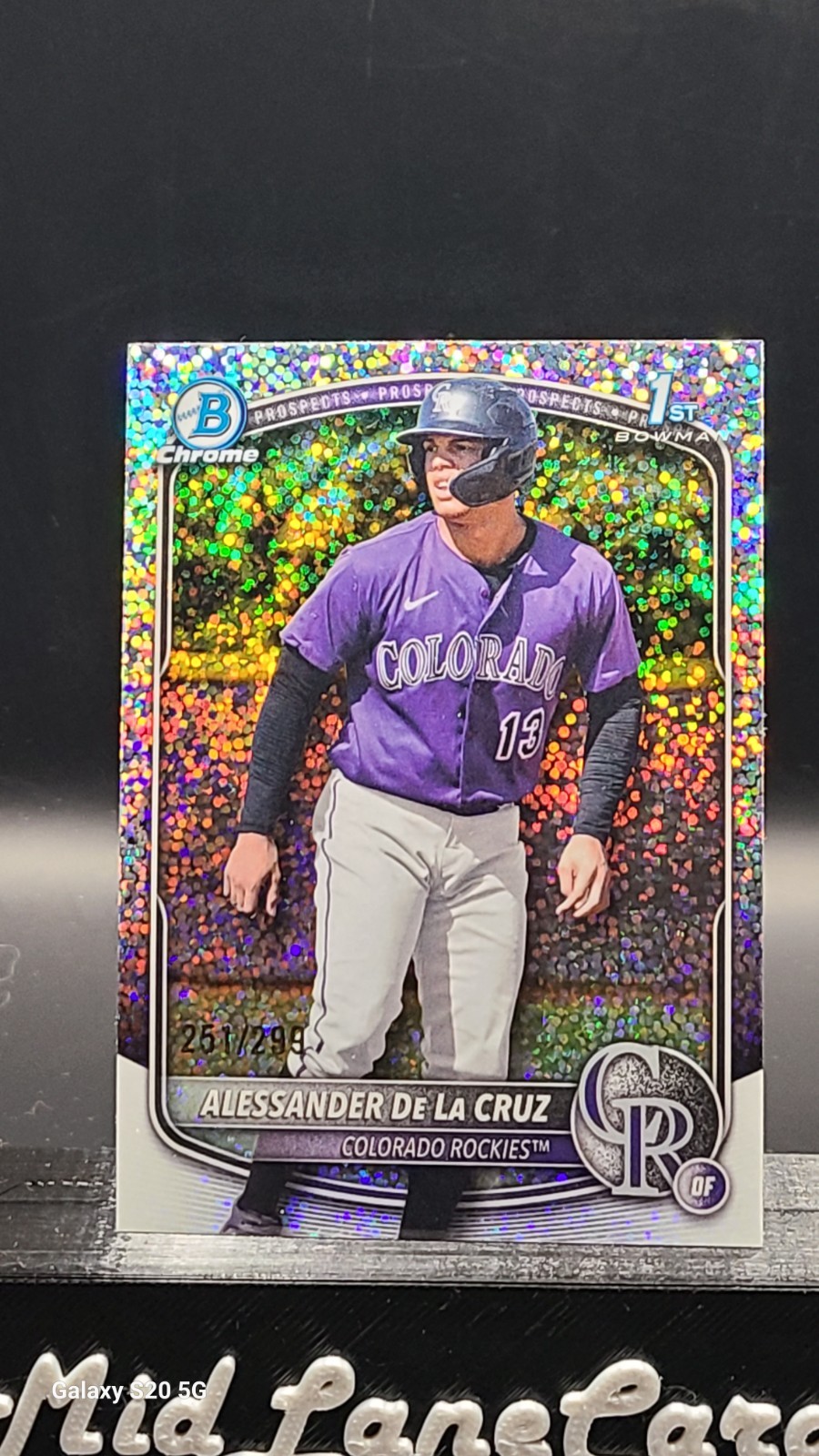 2025 Bowman Chrome -Alessander De La Cruz #BCP-219 Geometric Refractor /499 (RC)
