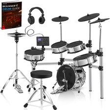 Acoustic-Style Electric Drum Set: Independent 16    Drum 12    Snare, Triple-Zone