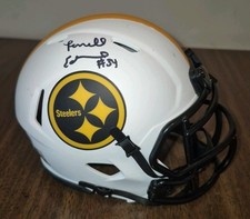 Terrell Edmunds Pittsburgh Steelers Lunar Eclipse Mini helmet Beckett Cert- 