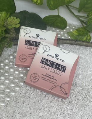 essence PRIME & LAST Daily Diaries 2 x Fresh-up Mattifying Paper mattierend