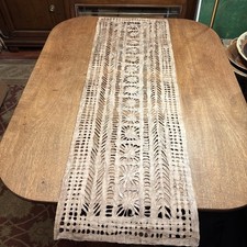 Handmade Mexican Artisan Amate Paper Wall Art Decor Boho MCM *Brown Color  47”