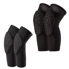 Kids Knee Pads and Elbow Pads Set Toddler Soft Protective Gear Black M