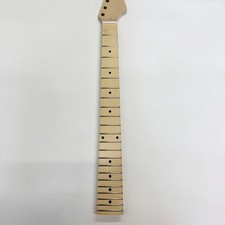 Unfinished 22-fret 25.5-inch maple electric guitar neck with maple fingerboard