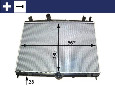 MOTORKÜHLER WASSERKÜHLER FÜR CITROËN C5 III (RD ) - MAHLE CR 2113 000S