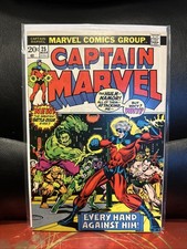 Captain Marvel #25 (1973) Marvel Comics 1st Starlin & Thanos Cameo