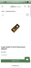 Genuine Hunter Ceiling Fan 2  Down Rod Luxe G...