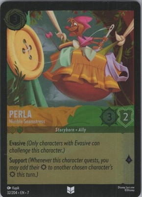 Perla - Nimble Seamstress [Foil] 32/204 Archazia's Island Uncommon NM