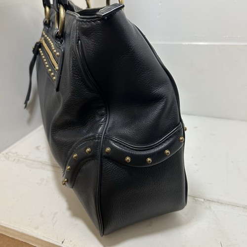 MICHAEL KORS ASHBURY Black Large Top Zip Satchel GENUINE LEATHER - Picture 6 of 17